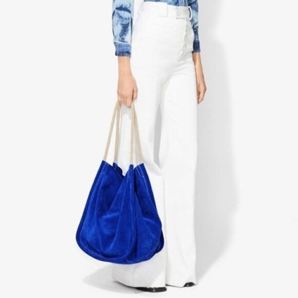 Proenza Schouler blue suede XL tote - Picture 3 of 11